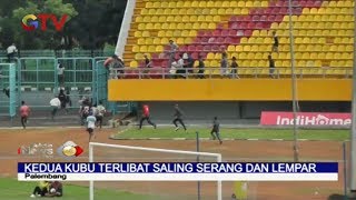 Laga Uji Coba Sriwijaya FC Vs PS Pertamina Diwarnai Tawuran Antar Suporter - BIP 13/02