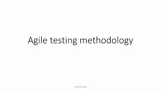 ST#3 Agile testing | Scholarly things