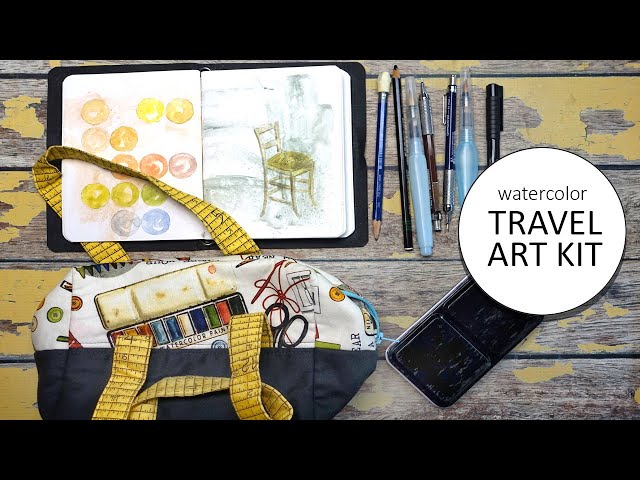 5 types of travel sketching kits I use: watercolor, minimal, study kit &  more