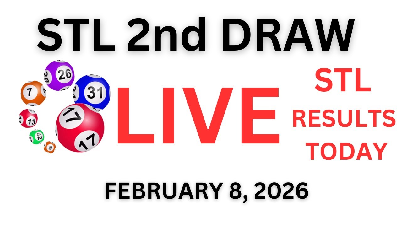 STL  2nd  DRAW RESULTS  3:00 PM LIVE DRAW  FEBRUARY  8,  2026