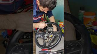 Removing steering wheel and clock spring for a Dodge Challenger SXT  #clockspring #steeringwheel