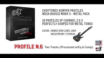 Kemper Profiles:  Mesa Boogie Mark V - Metal Pack - Walkthrough Audio Demo with Ibanez RGX27FEQM
