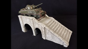 How to make a staircase display diorama. Step by step scratch build modelling.