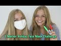 3 Marker Holiday Face Mask Challenge