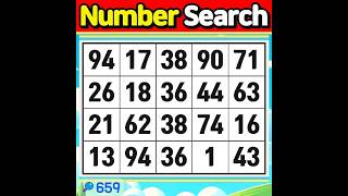 Number Search #659 Smart people find all the numbers.【Match | brain game | puzzle 】 screenshot 4