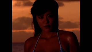 根本はるみ 水着でサンセット