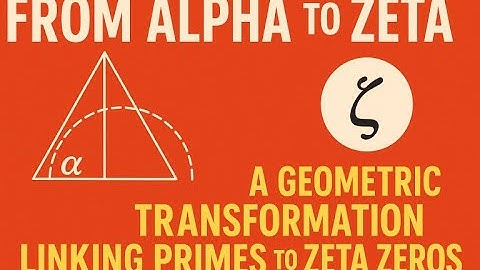 From Alpha to Zeta: A Geometric Transformation Linking Primes to the Zeta Zeros