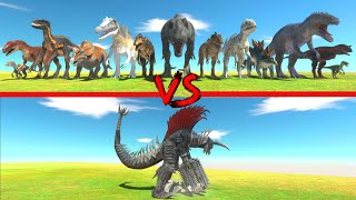 Gigan Godzilla in Battle with All Dinosaurs of Arbs - Animal Revolt Battle Simulator