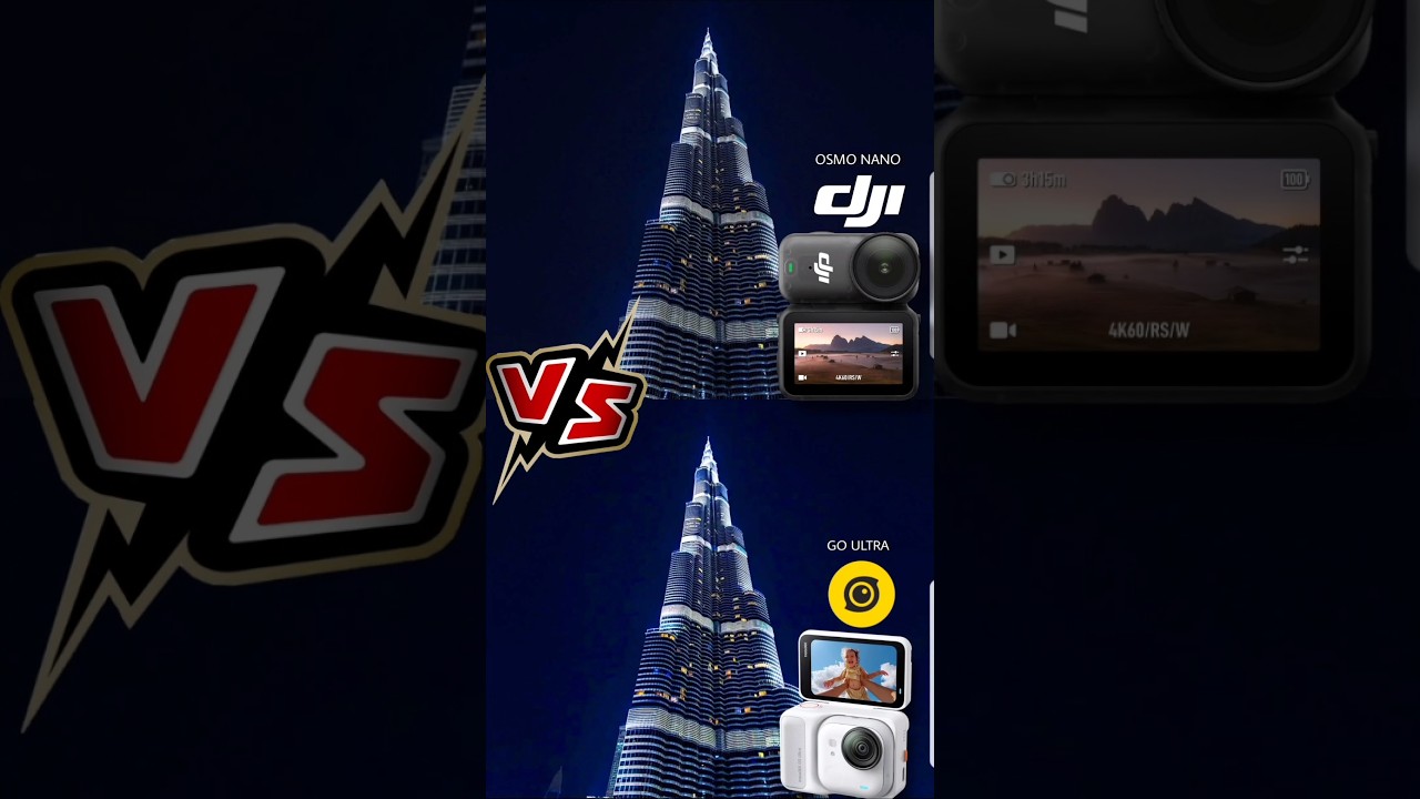 DJI OSMO NANO VS INSTA360 GO ULTRA | NIGHT MODE | Camera Test Comparison