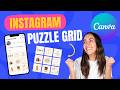 How to make an INSTAGRAM PUZZLE feed with Canva [2024] - FREE, fun and easy!