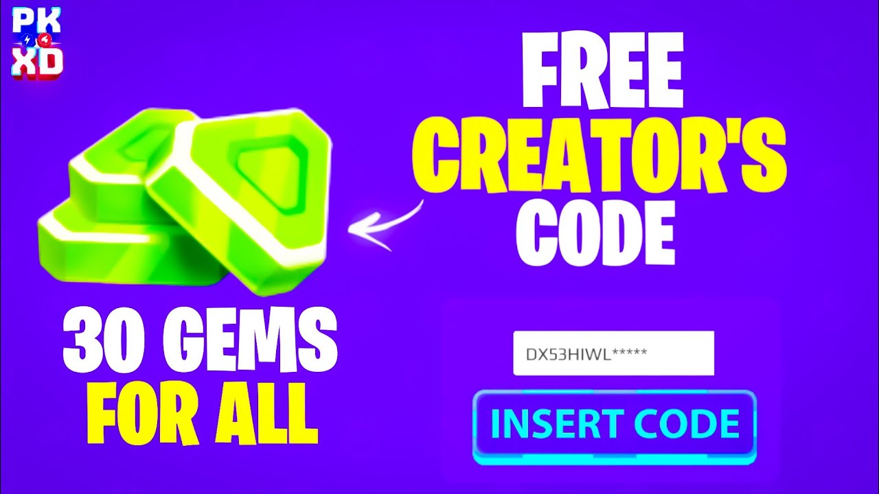 How to get free gems in pk xd Pk xd Free Gems Creator Codes for all