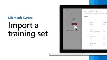 Microsoft Syntex - Import a training set