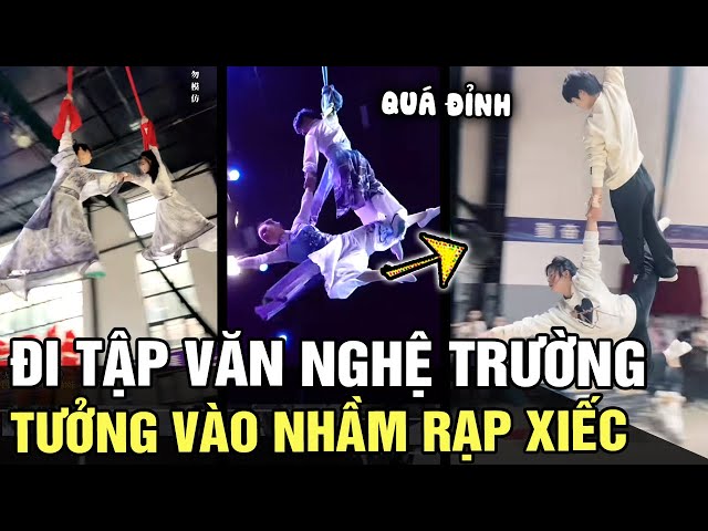 Nữ sinh đi tập VĂN NGHỆ TRƯỜNG, ngỡ ngàng tưởng bước nhầm vào RẠP XIẾC vì quá CHUYÊN NGHIỆP | TÁM TV class=