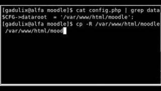 Making a backup of Moodle CMS - tutorial