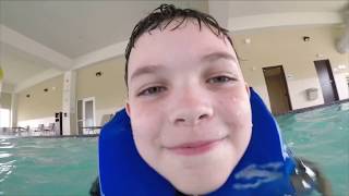 James swimming in Elk City, Oklahoma