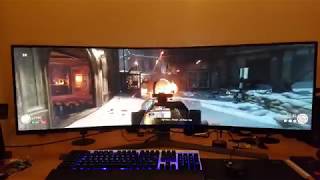 Samsung 49 Inch Chg90 Call Of Duty Ultra Wide Game Play
