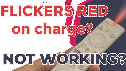 Fix Samsung Smart Remote | Flashing Red Light While Charging (Frame TV & More)