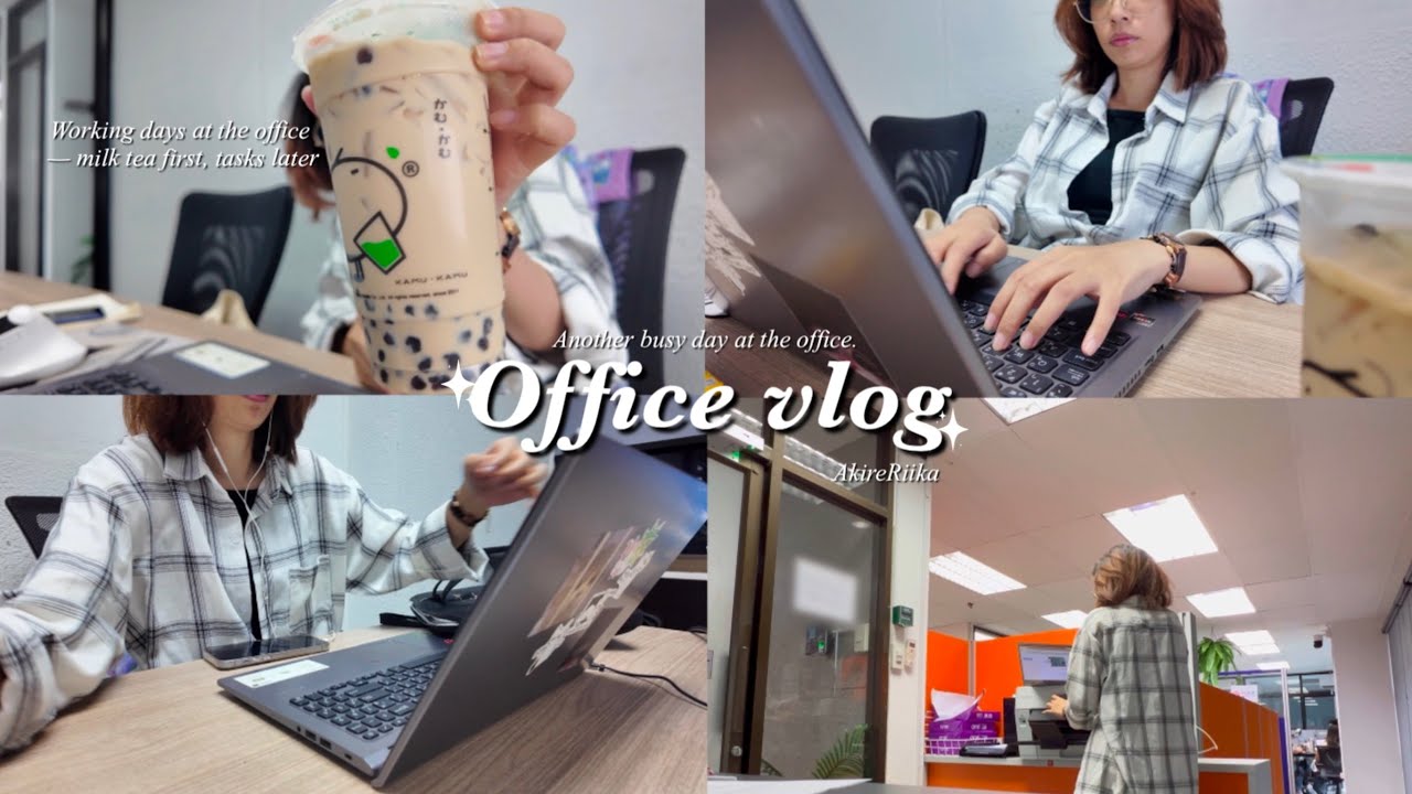 Office vlog👜: Spending my working days at the office, enjoying the little moments | AkireRiika