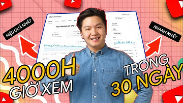 Cách Đạt 4000 Giờ Xem YouTube Trong 30 Ngày (Miễn Phí & Nhanh Nhất) | 2025 Tips