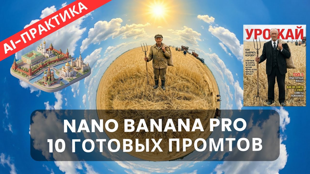 Nano Banana Pro | 10 Промтов, которые создадут дизайн за вас в 2026 году (Полный гайд)