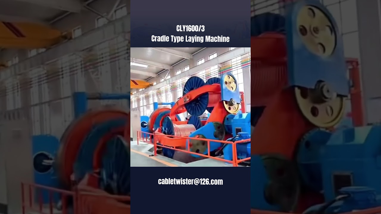 Trustworthy High Speed 1600/3 Power Cable Laying Machine With Concentric Taping Unit. 
