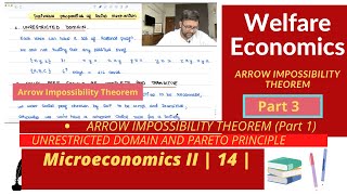 [Microeconomics II] Welfare Economics | Arrow Impossibility Theorem |  Meaning | Part 1 | 14 |
