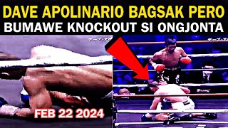 dave apolinario vs tanes ongjunta full fight! feb 22 2024, knockout si ongjunta!