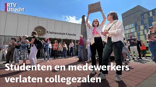 Ze deden mee aan de 'national walk-out' | RTV Utrecht