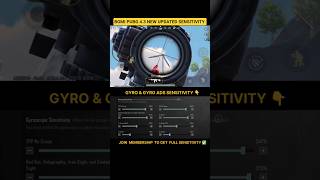 PUBG/BGMI  4.3 UPDATE SENSITIVITY CODE | PUBG BEST SENSITIVITY SETTINGS | #shorts #bgmi #pubg #viral