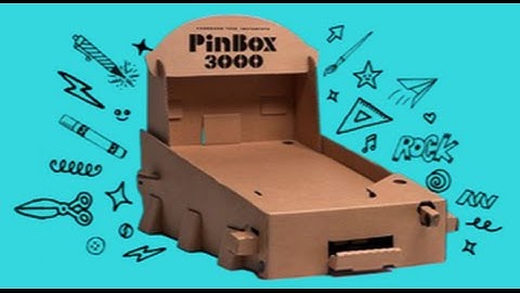 Build and Design your own Cardboard Pinball Machine with PinBox 3000