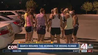 Search for missing runner to resume Wed.