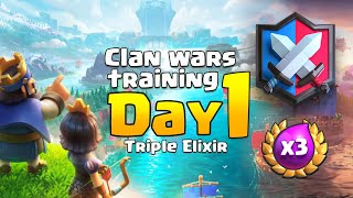 Clash Royale Training Day 1: Mastering Triple Elixir | Daily Event Guide