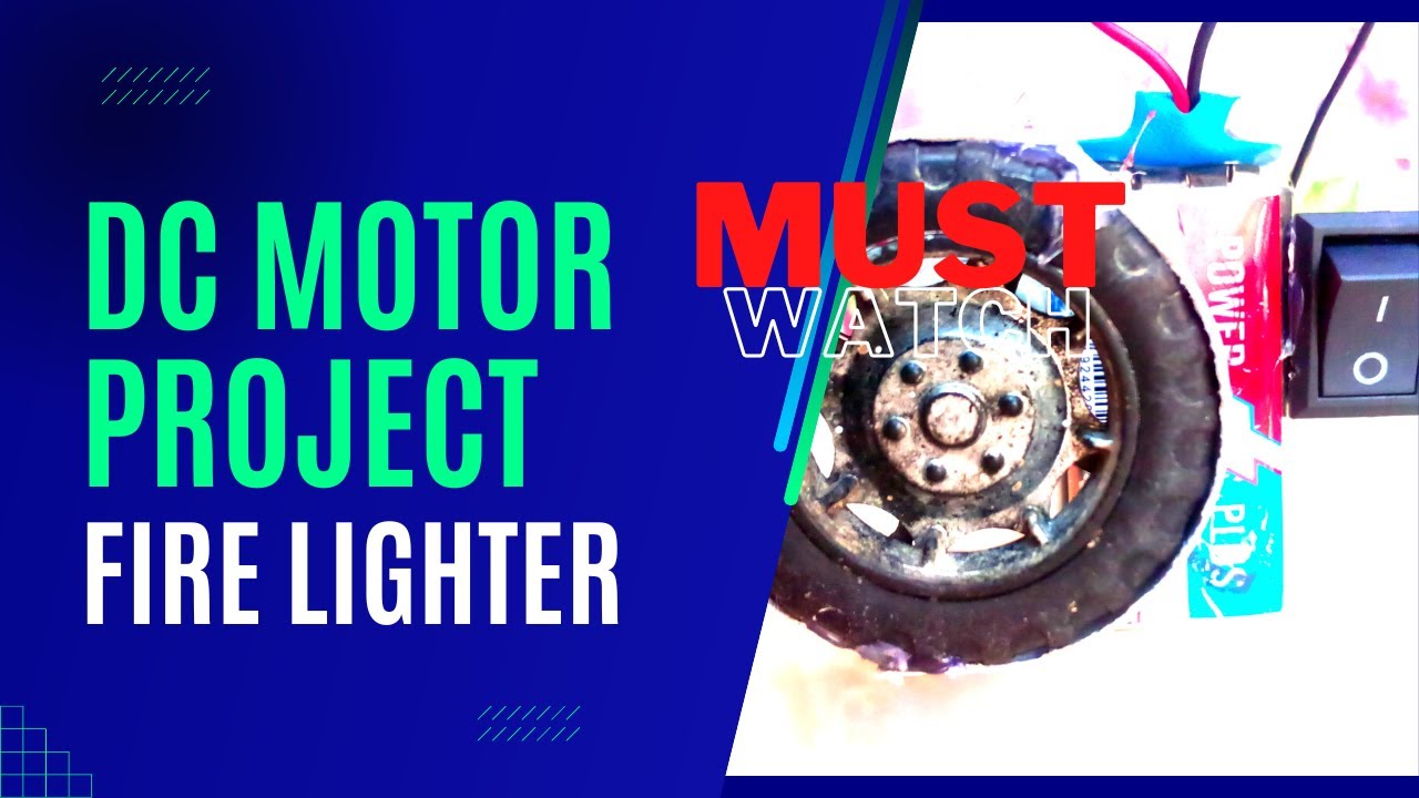 dc motor project ideas || fire lighter ||Creative DC Motor projects