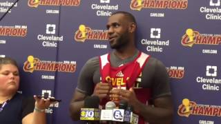 LeBron James' reaction to Ben Simmons' foot injury