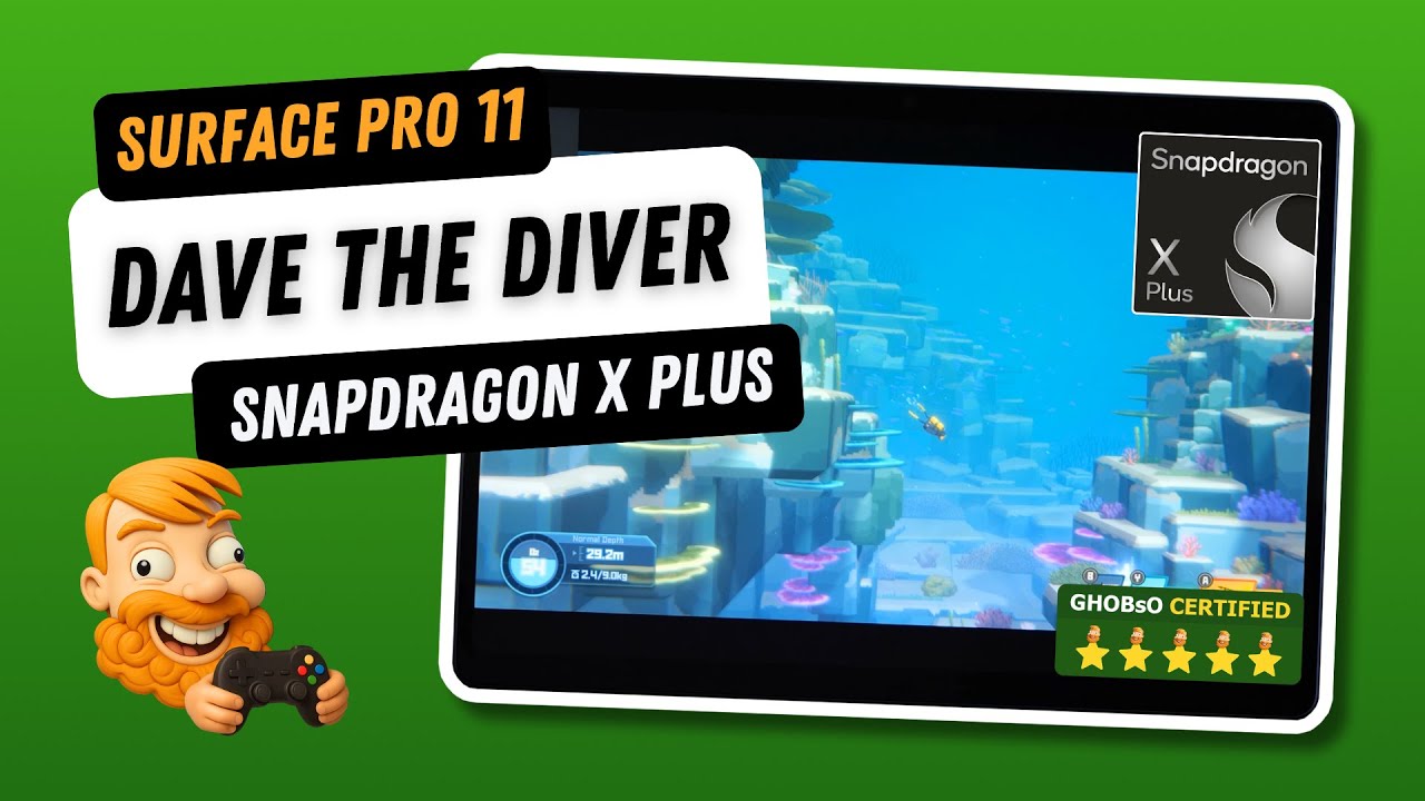 Dave the Diver — Surface Pro 11 (Snapdragon X Plus 16GB) FPS Performance Test