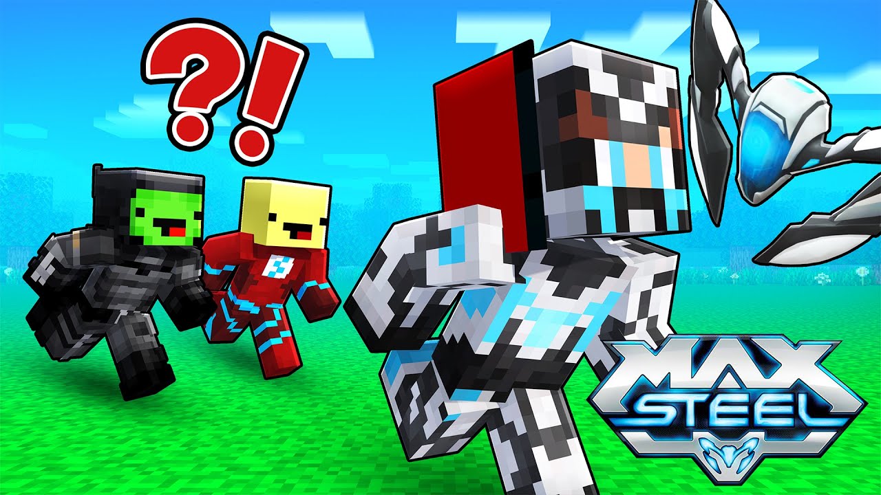 MAX STEEL Speedrunner vs BATMAN and FLASH : JJ vs Mikey in Minecraft Maizen!