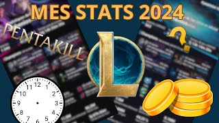 Mes STATISTIQUES 2024 sur  League of Legends