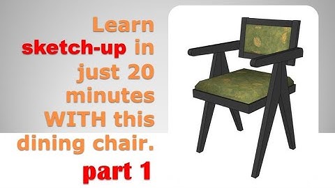 Create  Angled Dining Chair in SketchUp | Easy Steps for Beginners (Dining Table Set Series Part 1)