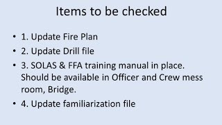 Important items to be checked by 3rd Officer for SIRE & PSC inspection
