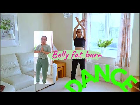 Only 10 minutes dance easy workout on belly fat burn losing belly fat in 14 DAYS !