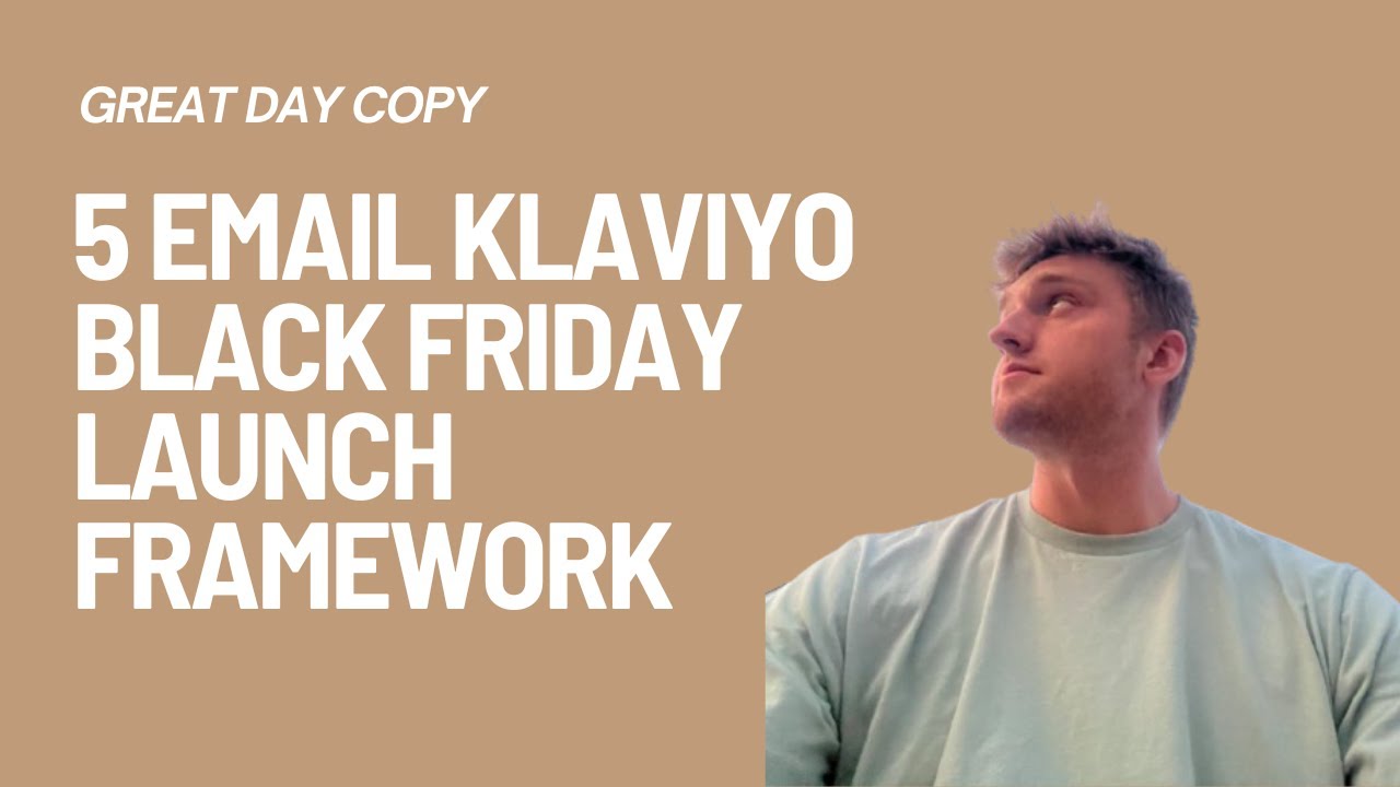 The 5-Email Klaviyo Black Friday Launch Framework (2025) 