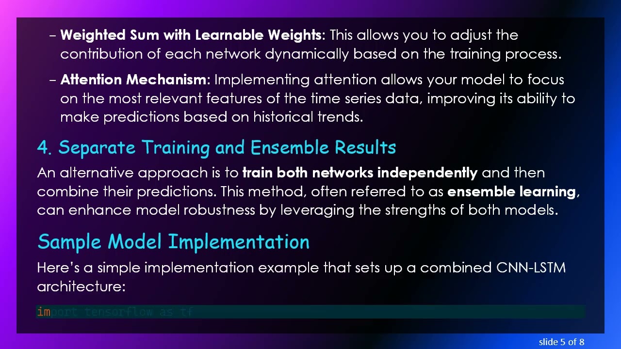 Combining CNN and LSTM Networks for Enhanced Time Series Forecasting