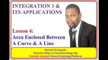 4-AREA ENCLOSED BETWEEN  A CURVE AND A LINE (A-LEVEL MATH)