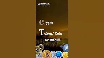 Create your Own Crypto Token/Coin Instantly! - It