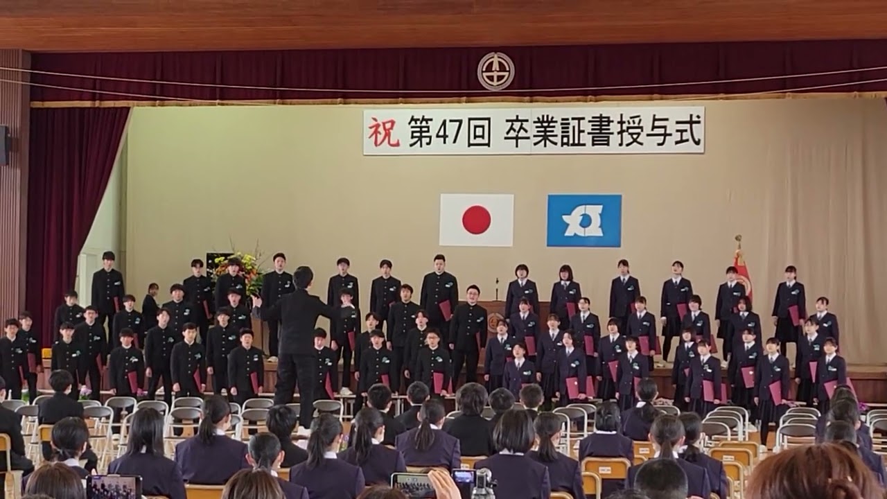 3月9日　合唱　卒業式