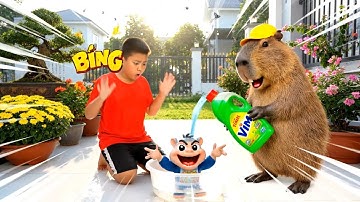 Capybara cùng anh giúp bà tắm cho con Final Boss và cái kết #capybara