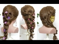 3 easy  hairstyles for long hair tutorial