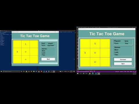 Tic Tac Toe Multiplayer Game - Client Server Program using Python