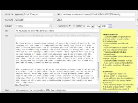 How to link a keyword