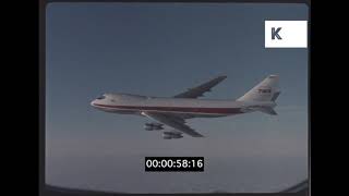 1980s TWA 747 Planes Taking Off From Heathrow, London, 35mm